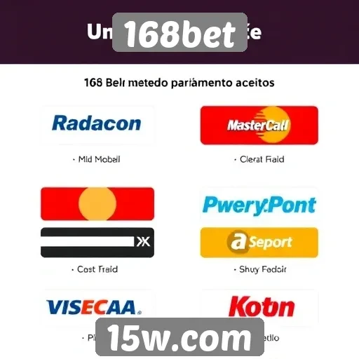 Métodos de pagamento aceitos no 168bet